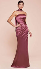 Cinderella Divine 7451 - Strapless Satin Long Gown