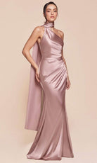 Cinderella Divine 7454 - Fitted One Shoulder Long Gown - view 4