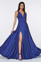 Ladivine 7469 Satin A-Line Dress