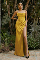 Cinderella Divine 7483 - Draped Corset Prom Dress - view 9