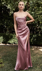 Cinderella Divine 7483 - Draped Corset Prom Dress - view 10