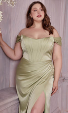 Cinderella Divine 7484 - Draped Corset Prom Dress - view 10
