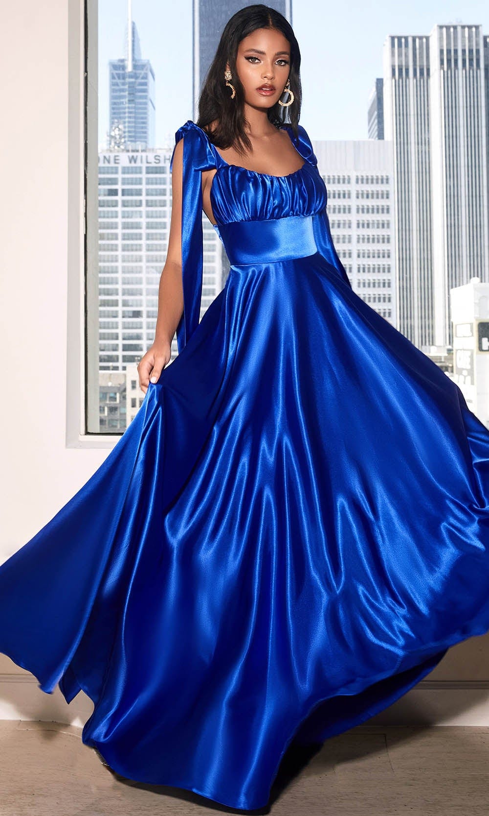 Cinderella Divine 7490 - Ruched Scoop Affordable Prom Dress - view 4