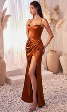 Cinderella Divine 7495 - Sweetheart Prom Gown with Spaghetti Straps - view 9