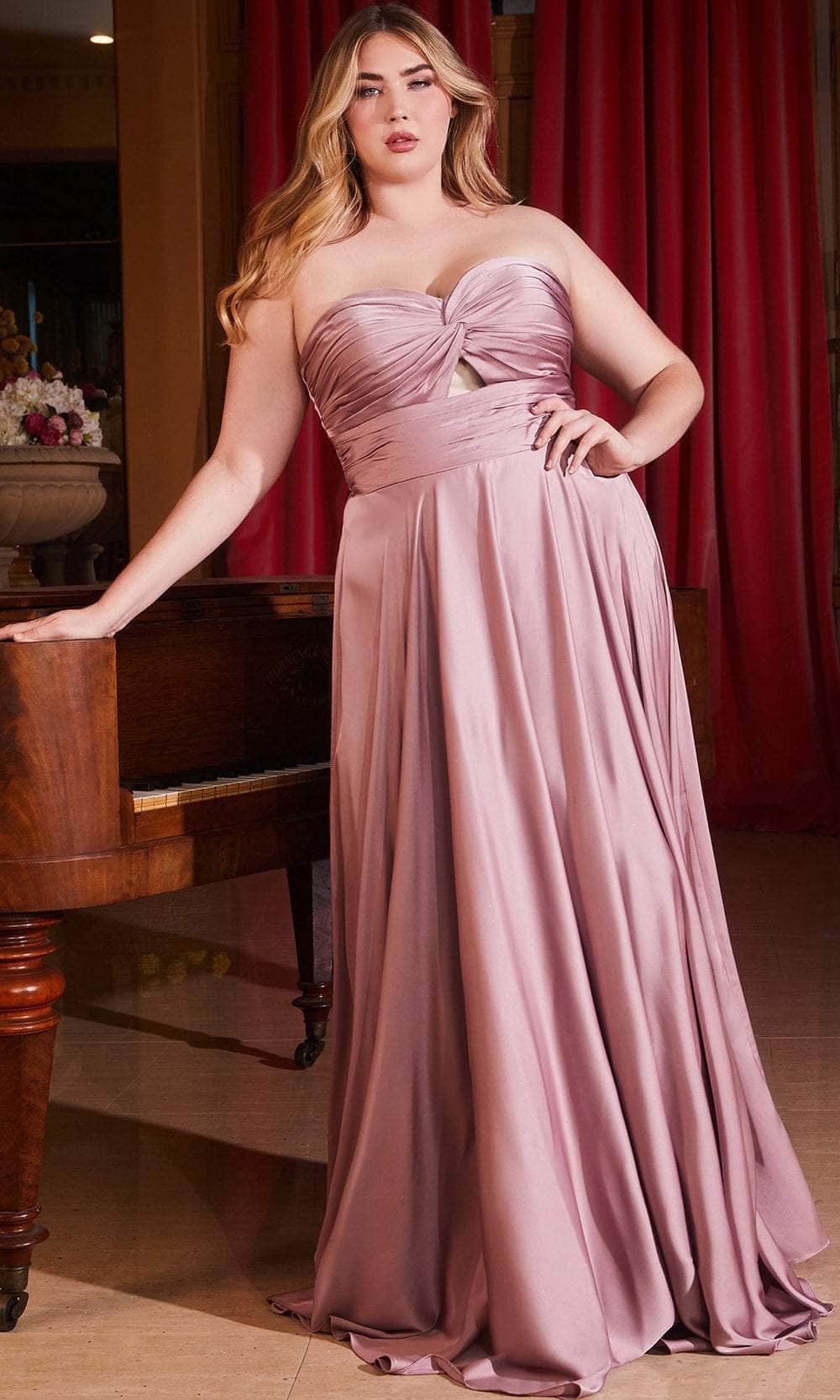 Cinderella Divine 7496C - Knotted Bodice Sweetheart Gown - detail view
