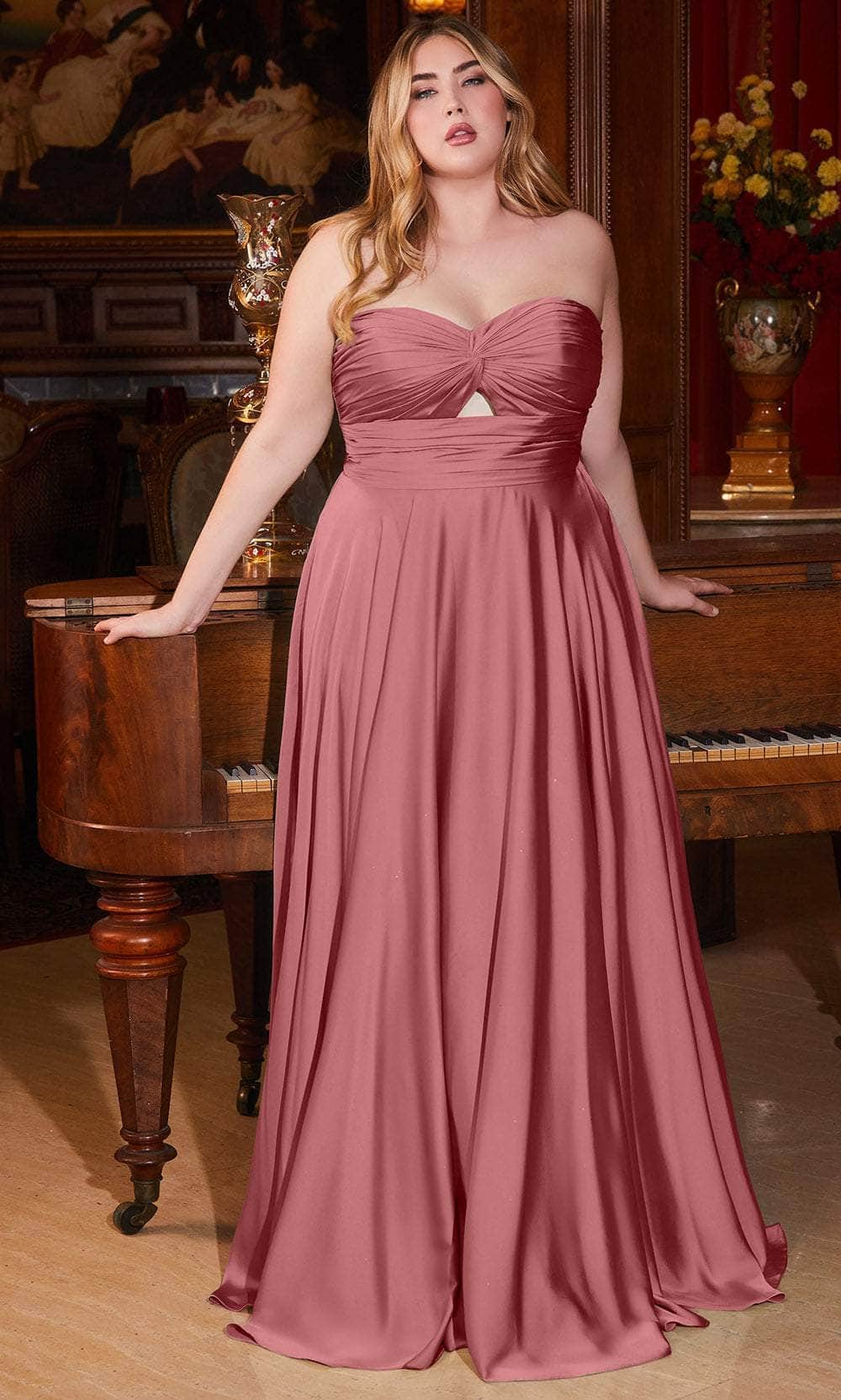 Cinderella Divine 7496C - Knotted Bodice Sweetheart Gown - view 5