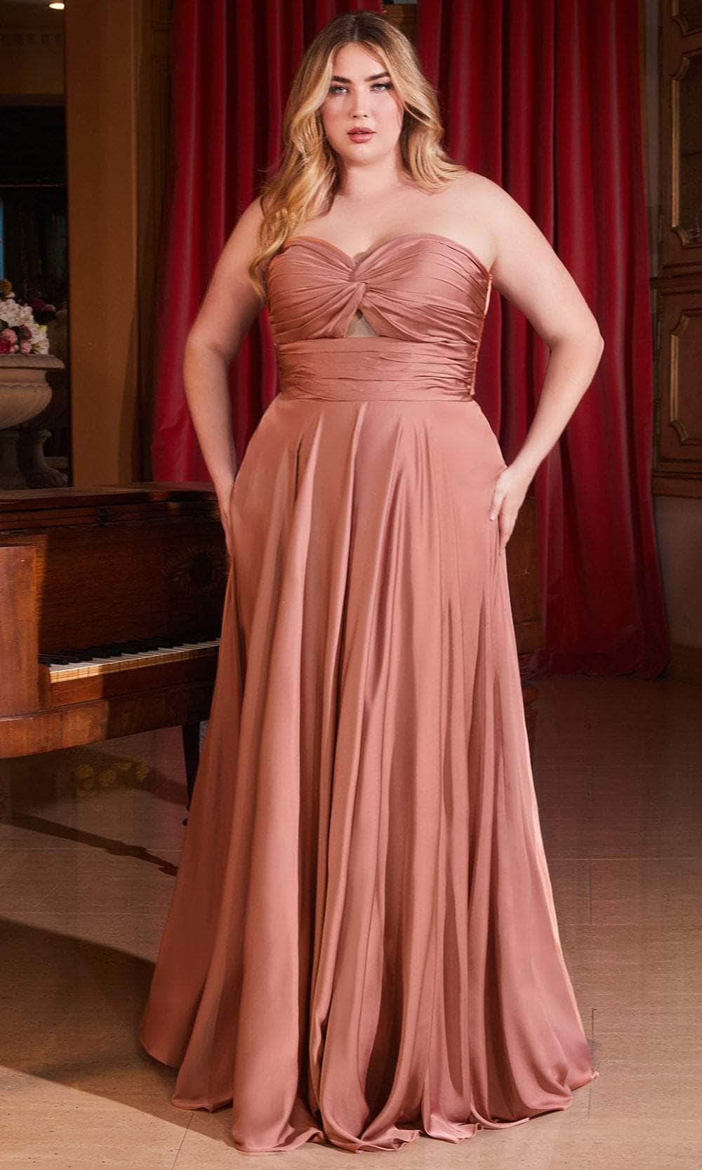Cinderella Divine 7496C - Knotted Bodice Sweetheart Gown - view 8