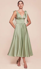 Cinderella Divine 7499 - Tea Length A-Line Dress
