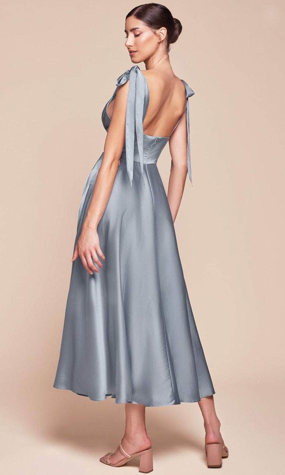 Cinderella Divine 7499 - Tea Length A-Line Dress - view 9