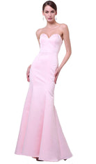 Cinderella Divine - 8792 Strapless Sweetheart Satin Trumpet Gown - view 7