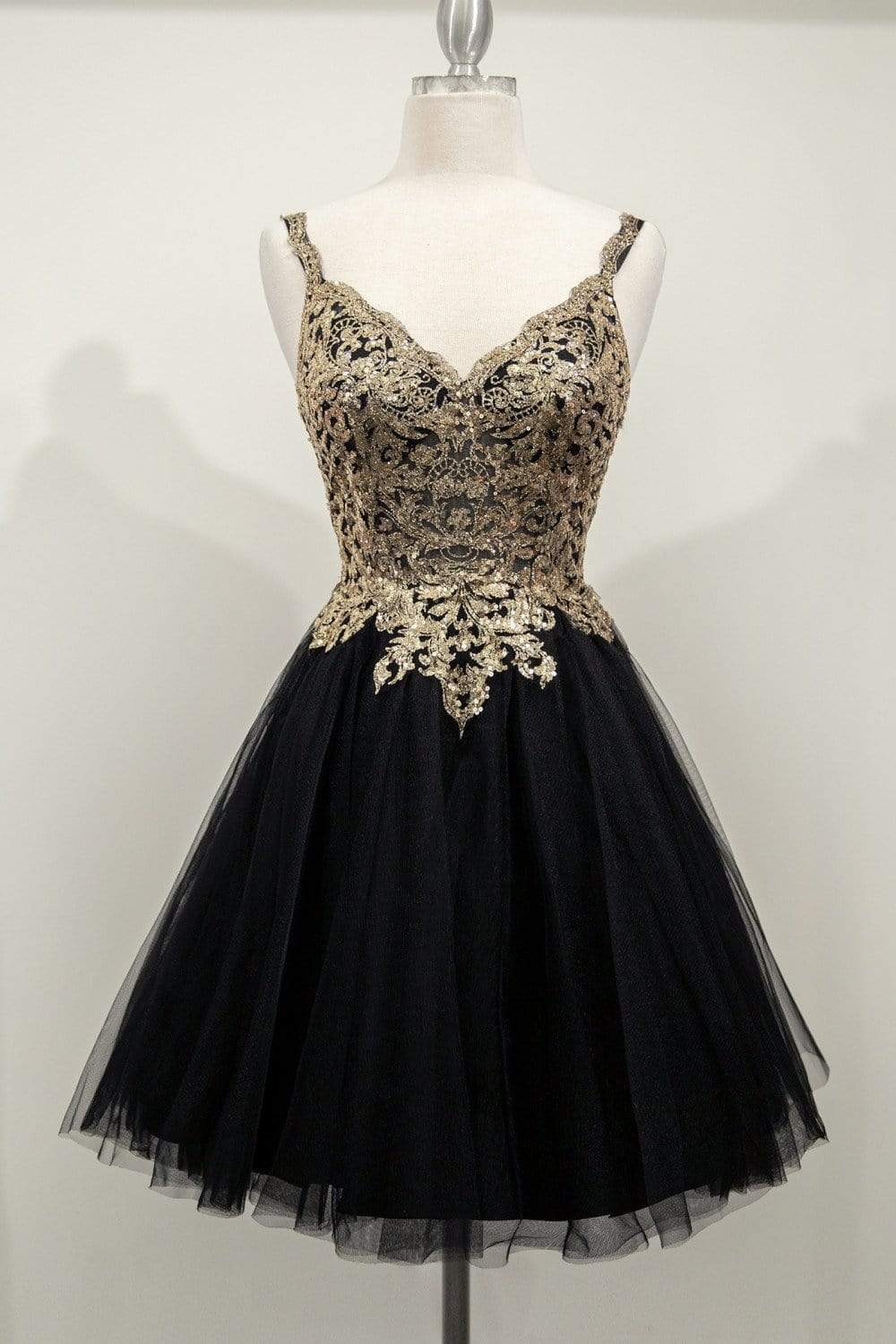 Cinderella Divine - 9239 Embellished V Neck A-line Dress - view 7