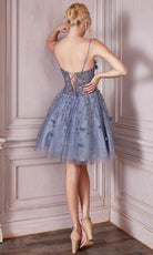 Cinderella Divine 9243 - Applique Cocktail Dress - detail view