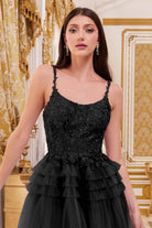 Cinderella Divine 9310 - A-Line Cocktail Dress with Embroidery - view 4