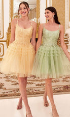 Cinderella Divine 9310 - A-Line Cocktail Dress with Embroidery - view 8
