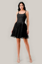 Cinderella Divine 9310 - A-Line Cocktail Dress with Embroidery - designer cocktail dress at Silhouette Dresses