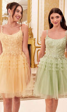 Cinderella Divine 9310 - A-Line Cocktail Dress with Embroidery - view 9
