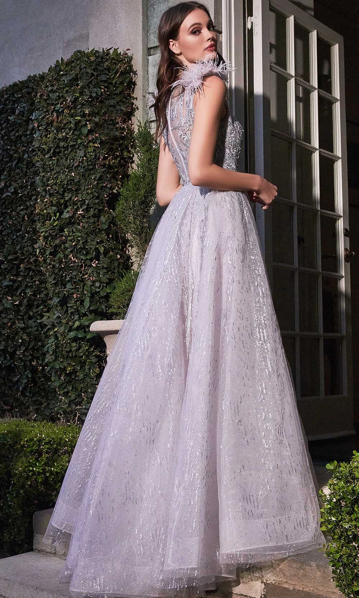 Cinderella Divine B704 - Jewel Neck Evening Dress