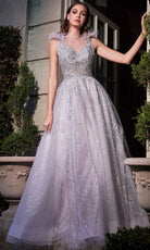 Cinderella Divine B704 - Jewel Neck Evening Dress - designer prom dress at Silhouette Dresses