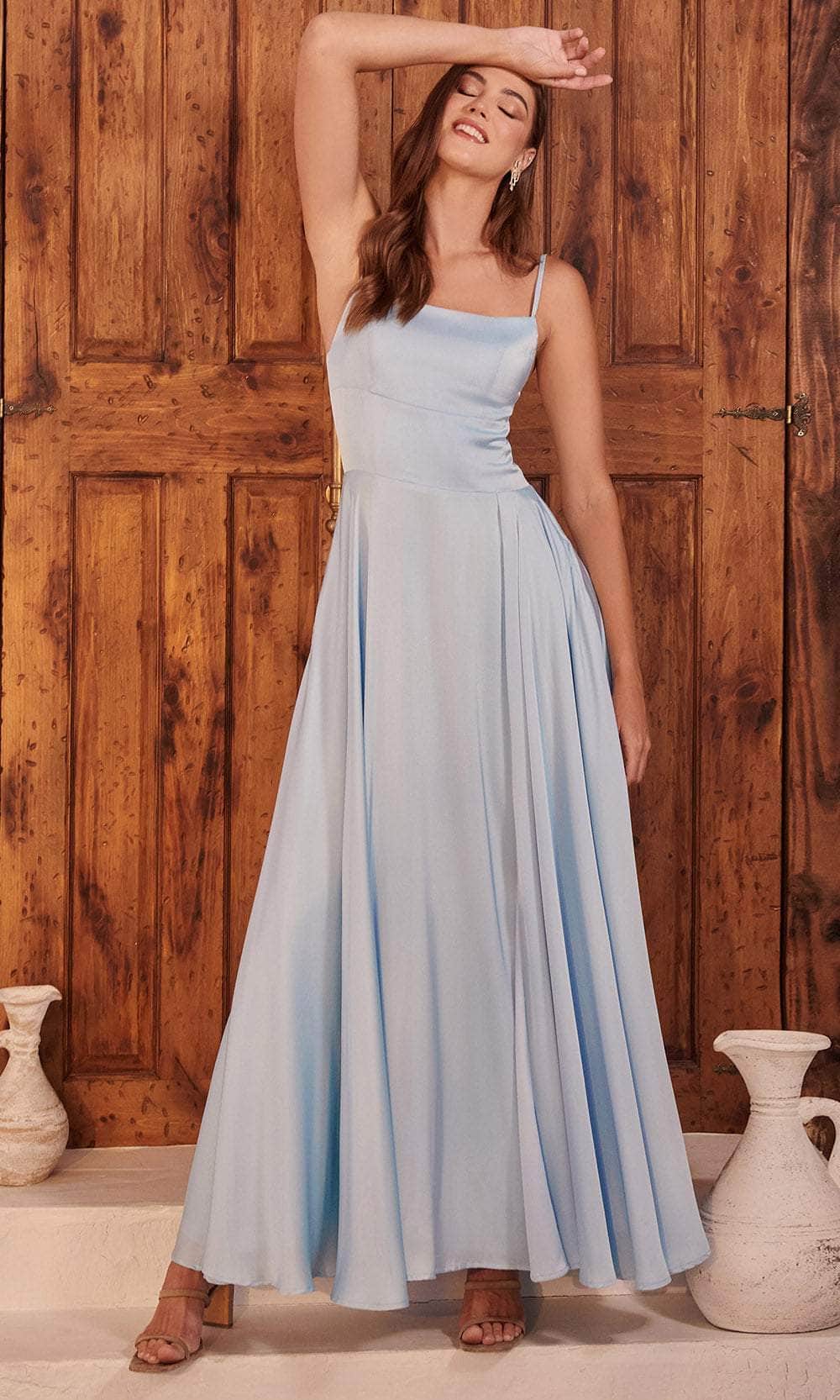 Cinderella Divine B8402 - A-Line Prom Dress with Spaghetti Straps - view 10