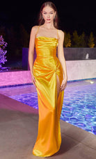Cinderella Divine BD111 - Straight Across Draped Prom Dress - view 7