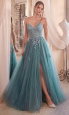 Cinderella Divine C148 - Embroidered A-line Dress - view 4