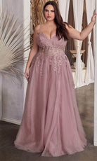 Cinderella Divine C148 - Embroidered A-line Dress - detail view
