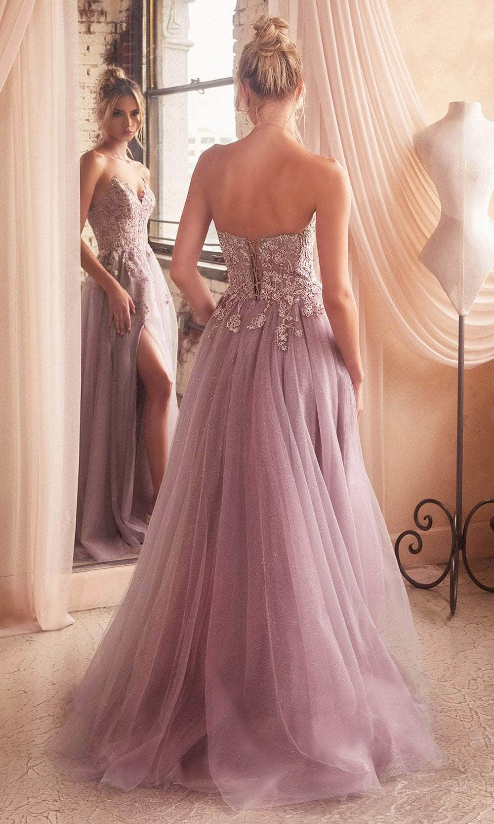Cinderella Divine C148 - Embroidered A-line Dress - view 6
