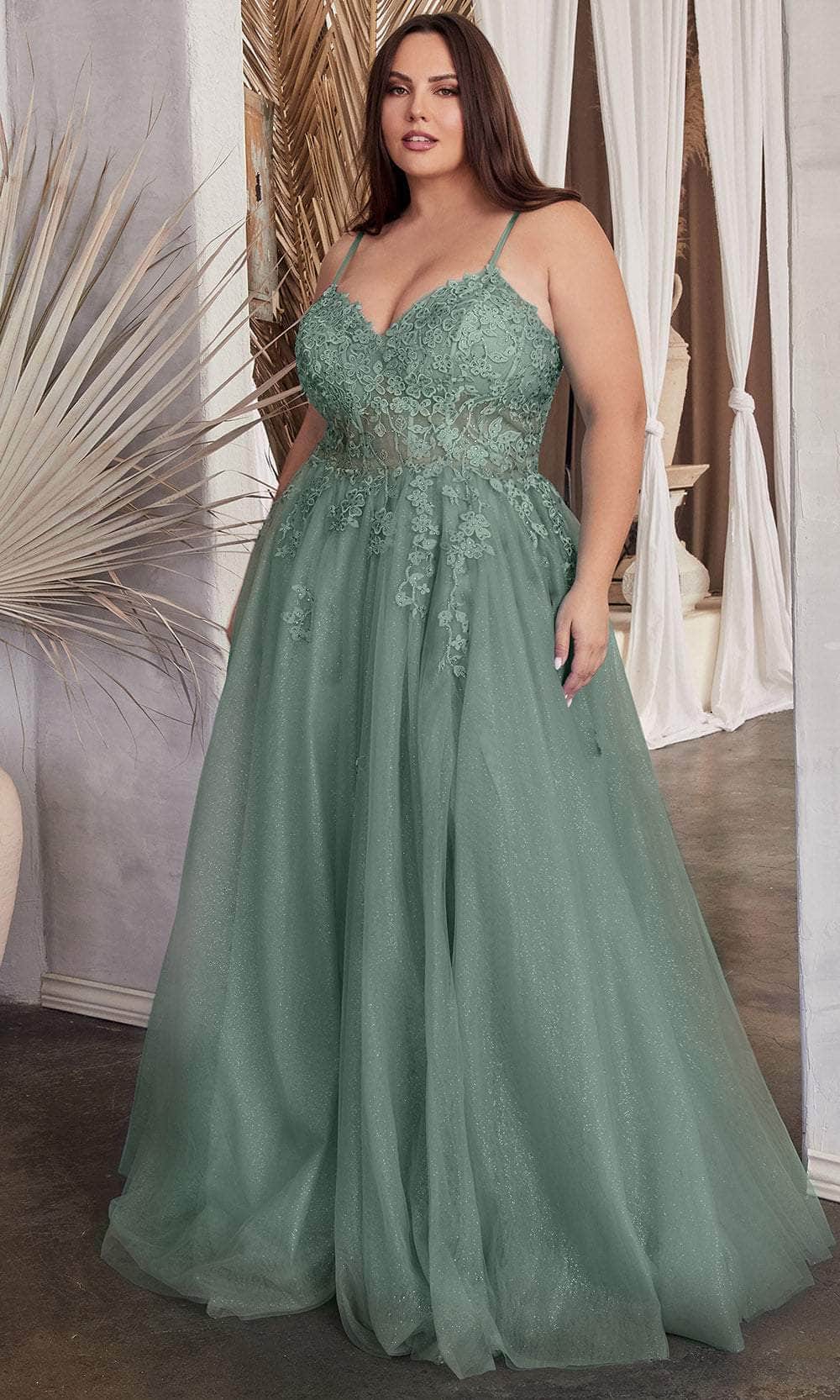 Cinderella Divine C148 - Embroidered A-line Dress - view 7