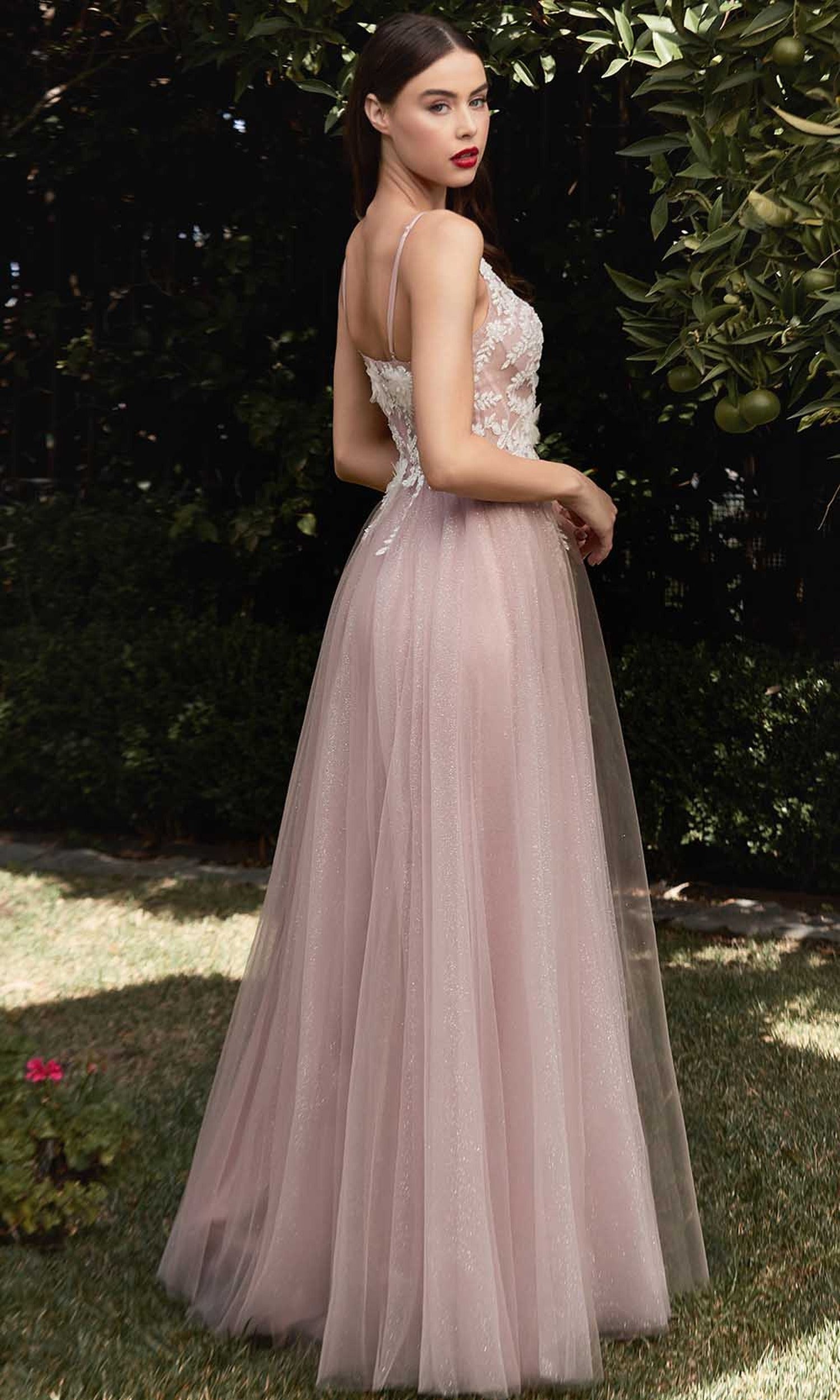 Cinderella Divine CB075 - Deep V-neck Long Gown