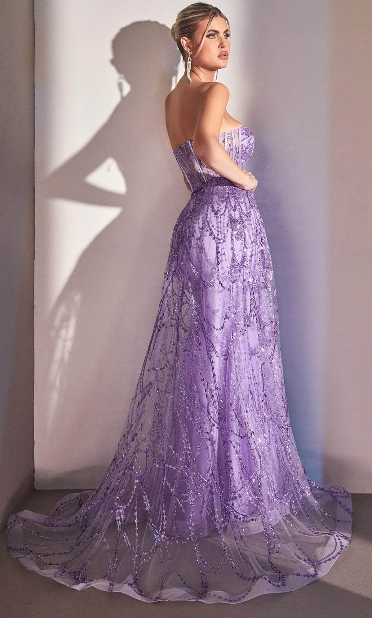 Cinderella Divine CB095 - Bustier Sheath Evening Gown - view 4