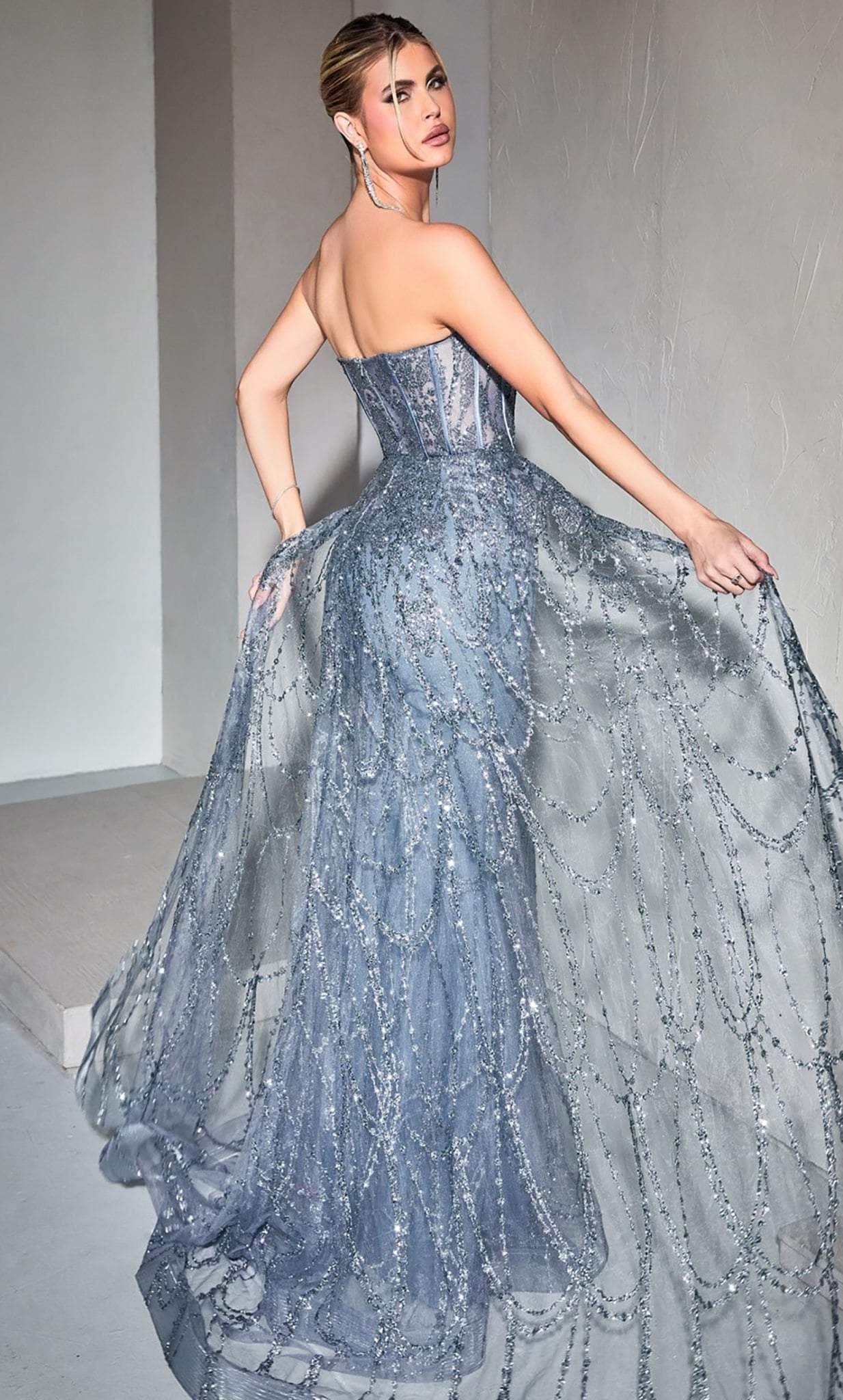 Cinderella Divine CB095 - Bustier Sheath Evening Gown - view 7