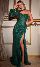 Cinderella Divine CB131 - Glitter-Embellished Formal Dress - view 4
