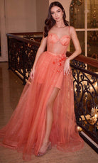 Cinderella Divine CB146 - Sleeveless with Corset Bodice Prom Dress - designer prom dress at Silhouette Dresses