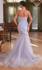 Cinderella Divine CB148 - Sleeveless with Embroidered Details Prom Dress