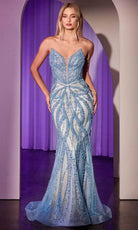 Cinderella Divine CC0688 - Beaded Strapless Long Gown