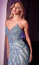Cinderella Divine CC0688 - Beaded Strapless Long Gown - view 6