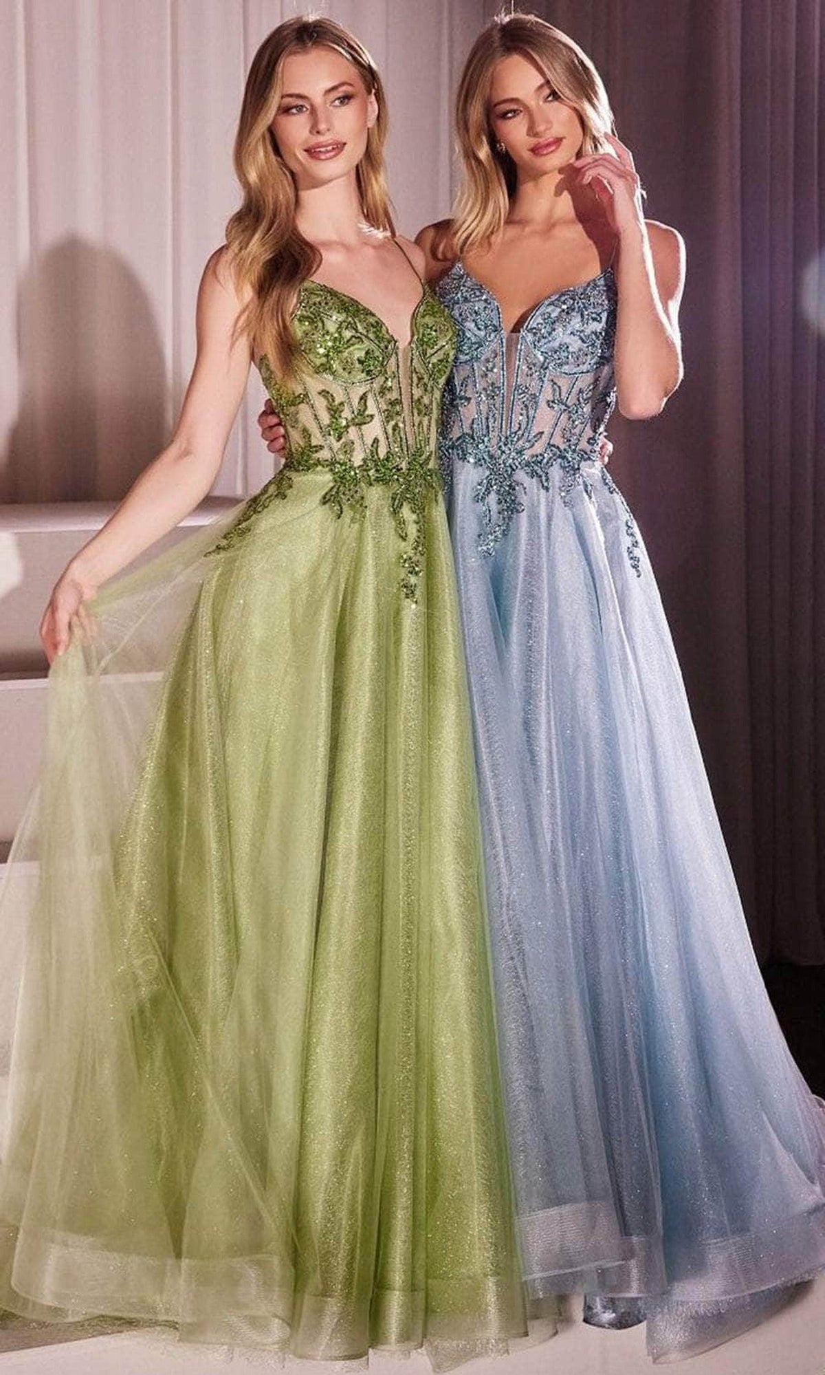 Cinderella Divine CC0881 - Crystal Detail Long Gown