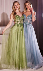 Cinderella Divine CC0881 - Crystal Detail Long Gown - view 6