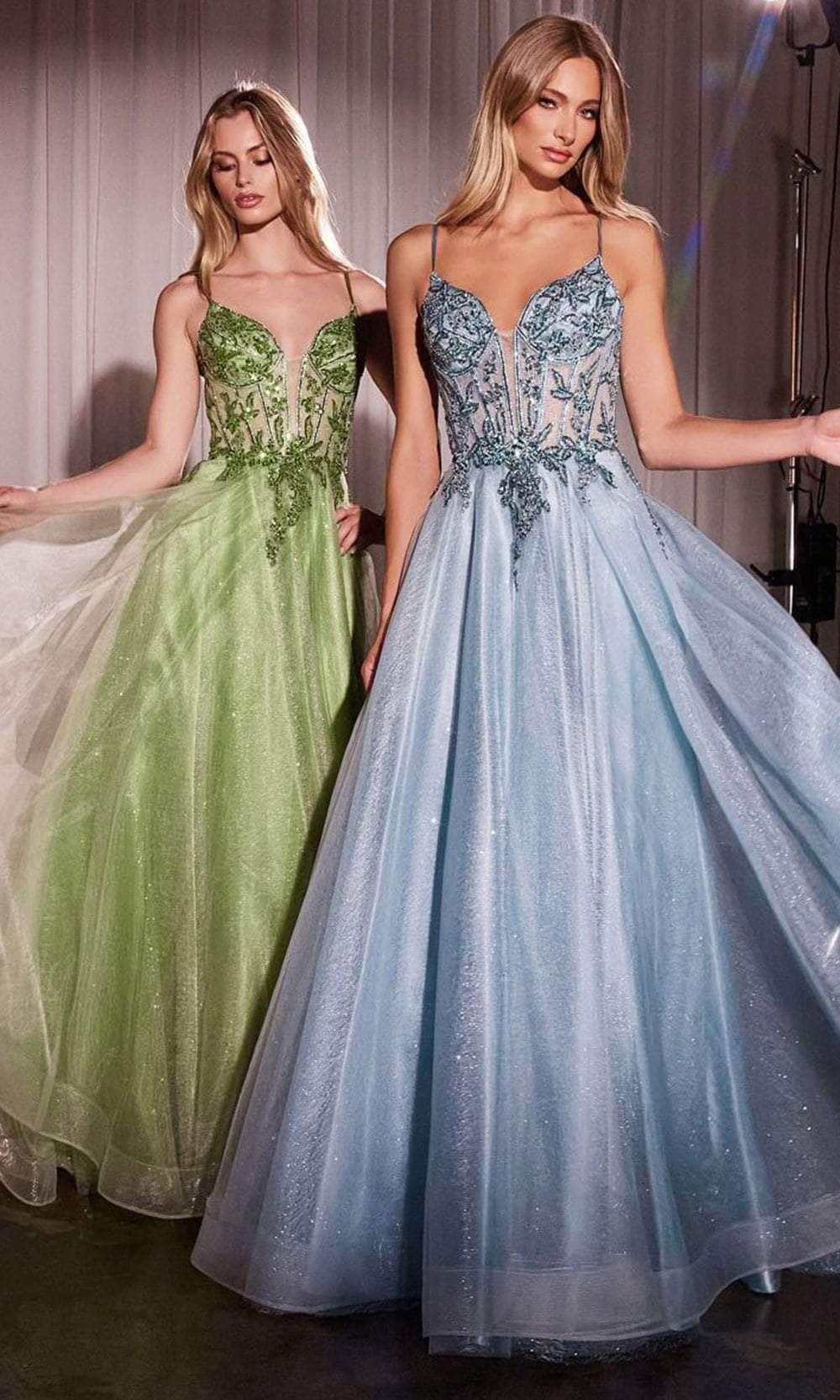 Cinderella Divine CC0881 - Crystal Detail Long Gown - view 7