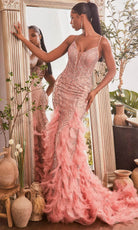 Cinderella Divine CC1608 - Plunging V-Neck Sleeveless Prom Dress - designer prom dress at Silhouette Dresses