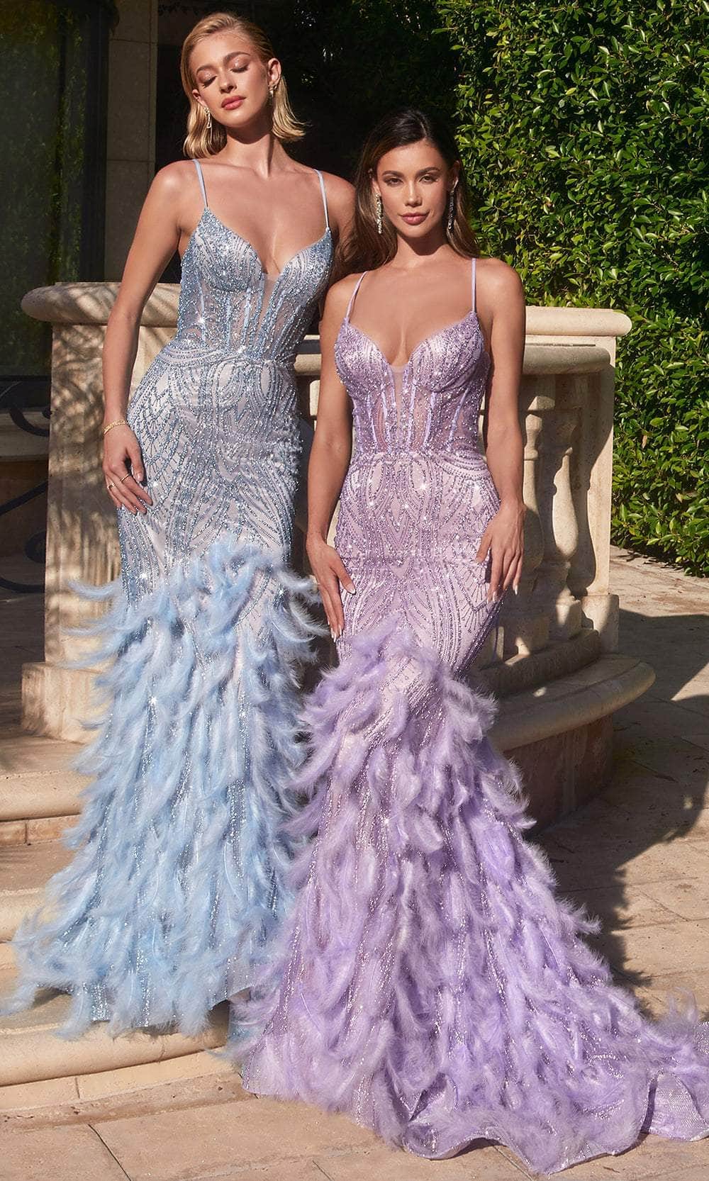 Cinderella Divine CC2308 - Sleeveless Gown with Embellished Detailing - view 8