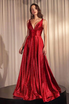 Cinderella Divine CC2349 - V-Back Sleeveless Prom Gown - view 6