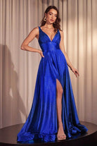 Cinderella Divine CC2349 - V-Back Sleeveless Prom Gown - view 7