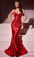 Cinderella Divine CC2397 - Corset Cutout Long Gown - view 6