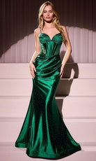 Cinderella Divine CC4021 - Beaded Cutout Long Gown