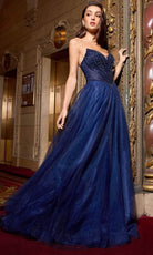 Cinderella Divine CC415 - Embellished V-Neck Long Gown - view 8