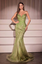 Cinderella Divine CC6018 - Strapless with Rhinestone Accents Prom Dress - view 8