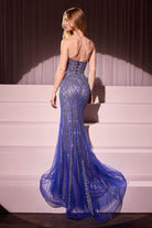 Cinderella Divine CC6018 - Strapless with Rhinestone Accents Prom Dress - view 15