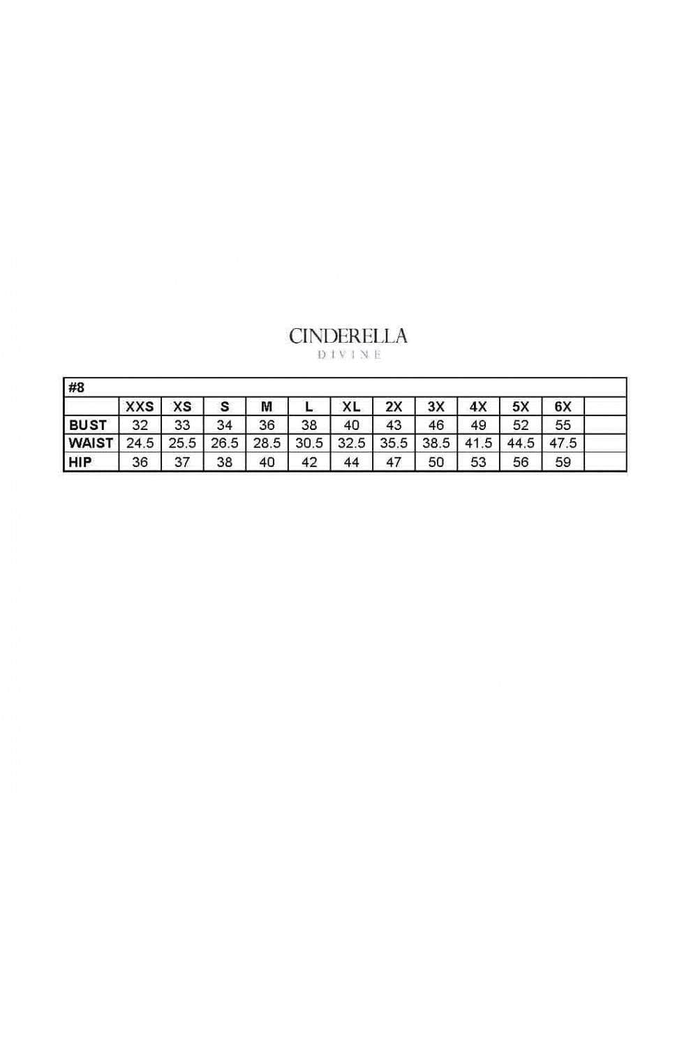 Cinderella Divine - CD0154 Plunging Beaded Appliqued Tulle Dress - view 11