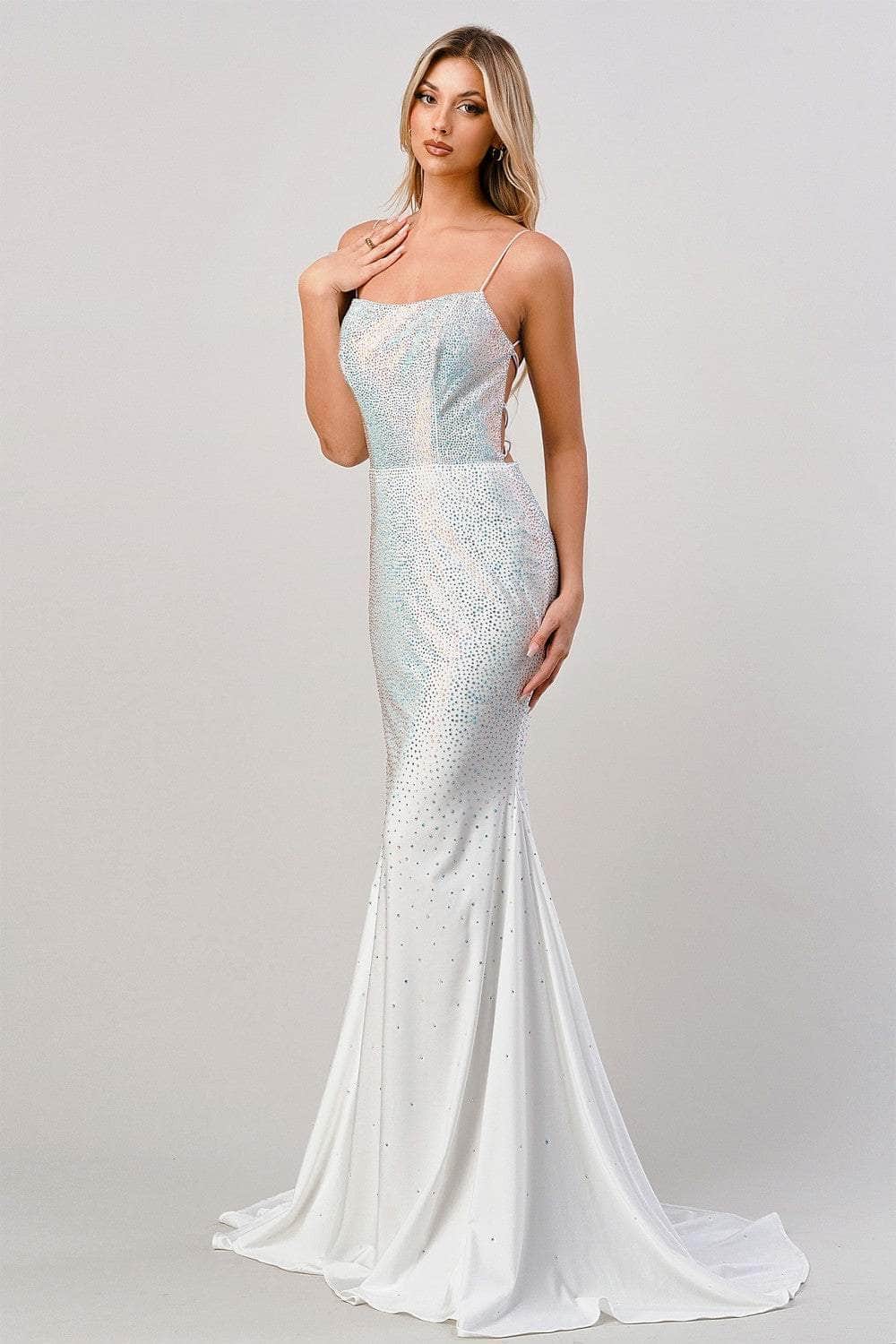 Cinderella Divine CD0179 - Fully Beaded Long Gown - designer prom dress at Silhouette Dresses